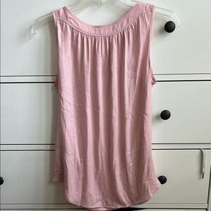 LOFT Pink Sleeveless Relaxed Tank Top